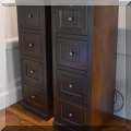 F23. Pair of matching file cabinets. 55"h x 18"w x 22"d 